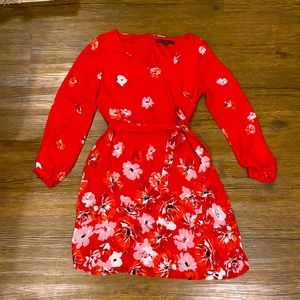 Red Floral Dress